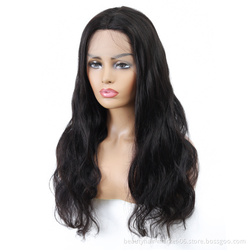 Factory price bone straight human hair lace wig human hair wigs